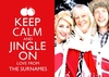 Keep Calm Jingle On Postcard - A6 - By Funky Pigeon
