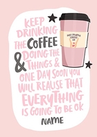 Keep Doing Things Encouragment Card - Personalised - A6 - By Funky Pigeon