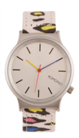 Komono Leopard Print Watch