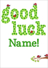 Ladybird Good Luck Card - Personalised - Large (A4) - By Funky Pigeon