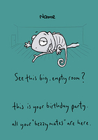 Leon - Birthday Party Personalised Card - A5 - By Funky Pigeon