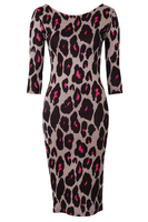 Louche Benita Leopard Midi Dress