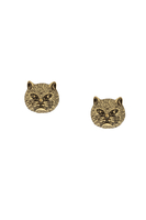 Louche Cat Stud Earrings