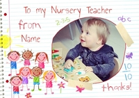 Love From Me - Thank You Teacher - Large (A4) - By Funky Pigeon