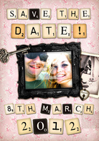Love Letters - Wedding Save The Date - A5 - By Funky Pigeon