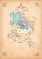 Me To You - 30th Birthday Cake Card - A5 - By Funky Pigeon
