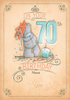 Me To You - 70th Birthday Cupcake Card - Large (A4) - By Funky Pigeon