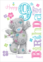 Me To You - Daisy Chain 9th Birthday Card - Large (A4) - By Funky Pigeon