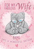 Me To You - Fabulous Wife Birthday Card - A6 - By Funky Pigeon