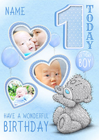 Me To You - Multi Photo Upload 1st Birthday Card Boy - Giant - By Funky Pigeon