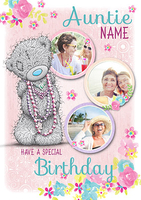 Me To You - Multi Photo Upload Auntie Birthday Card - Large (A4) - By Funky Pigeon