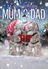 Me To You Especially For Mum & Dad Christmas Card - Personalised - Large (A4) - By Funky Pigeon