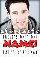 Mickey Mouse Only One Photo Birthday Card - Large (A4) - By Funky Pigeon