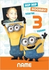 Minions - Photo Upload 3rd Birthday - Large (A4) - By Funky Pigeon