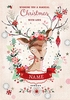 Modern Deer Daughter Christmas Card - A6 - By Funky Pigeon