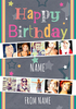 Multi Photo Upload - Birthday Card Female Photo Strips - Giant - By Funky Pigeon