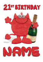 My Monster - 21st Birthday - Large (A4) - By Funky Pigeon