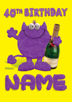 My Monster - 40th Birthday - A6 - By Funky Pigeon