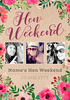 Neon Blush - Multi Photo Upload Hen Weekend Card - Large (A4) - By Funky Pigeon