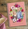 Neon Blush Photo Upload Personalised Notebook - Floral Ring [A5]