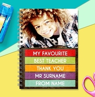 Next Stop Happy St Best Teacher Notebook [A5]
