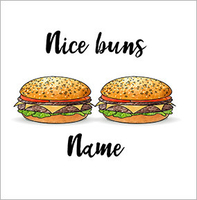 Nice Buns Personalised Card - Square - By Funky Pigeon
