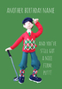 Nice Firm Putt Personalised Card - A5 - By Funky Pigeon