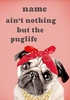 Nothing But The Pug Life Personalised Card - Large (A4) - By Funky Pigeon