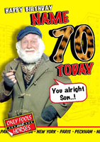 Only Fools - Age 70 - A5 - By Funky Pigeon