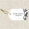 Ornate Scrolls Favour Tag