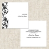 Ornate Scrolls RSVP Cards - By Funky Pigeon