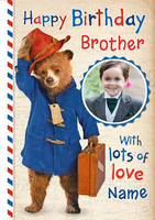Paddington Bear Birthday Card - Brother Birthday Card - A5 - By Funky Pigeon