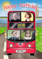 Party Bus Birthday Card - A6 - By Funky Pigeon