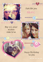 Patchwork - Birthday Card Multi Photo Upload Wishes come true - Giant - By Funky Pigeon