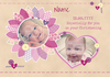 Patchwork Girl Christening Card - Personalied With Photo Upload - Giant - By Funky Pigeon
