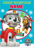Paw Patrol Merry Christmas Card - Personalised - A5 - By Funky Pigeon