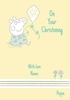 Peppa Pig Christening Card - Personalised - A5 - By Funky Pigeon