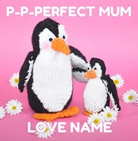 Perfect Mum Greeting Card - Knit & Purl - Large Square - By Funky Pigeon