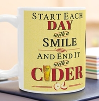 Personalised Cider Mug - End Each Day [Colour]