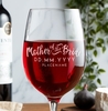 Personalised Mother of the Bride Wine Glass