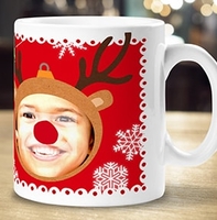 Personalised Rudolph Reindeer Photo Mug [LargeMug]
