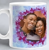 Photo Upload Butterfly Wreath Mug [LargeMug]