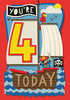 Pirate Ship 4 Today Birthday Card - Giant - By Funky Pigeon