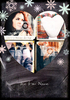Polaroid Heart Christmas Card - Personalised With Multi Photo Upload - A6 - By Funky Pigeon