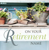 Pot Plants On Your Retirement Card - Personalised - Square - By Funky Pigeon