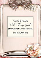 Pretty Pink Engagement Party Invite Card - Personalised - Giant - By Funky Pigeon