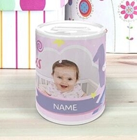 Princess 1st Birthday Photo Money Box