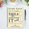 Rhythm & Booze Personalised Notebook - Champagne [A6]