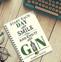 Rhythm & Booze Personalised Notebook - Gin [A4]