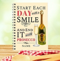 Rhythm & Booze Personalised Notebook - Prosecco [A6]